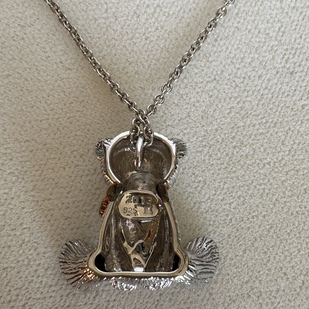 Ben Bridge Silver 925 Teddy Bear Pendant Necklace - Picture 8 of 15